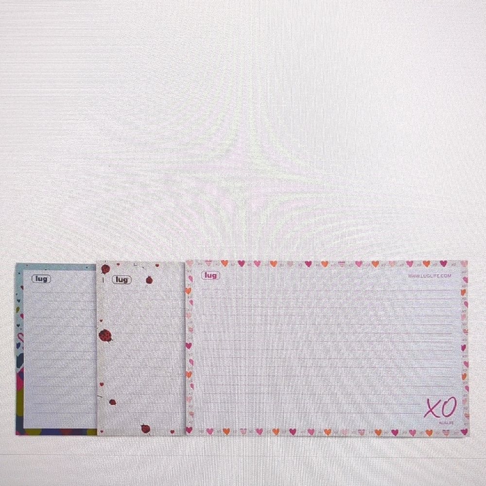 Lug Doodle Notepad 3pk - 8.5" X 5.5" - Love Collection - New-Open Pkg - Picture 8 of 12